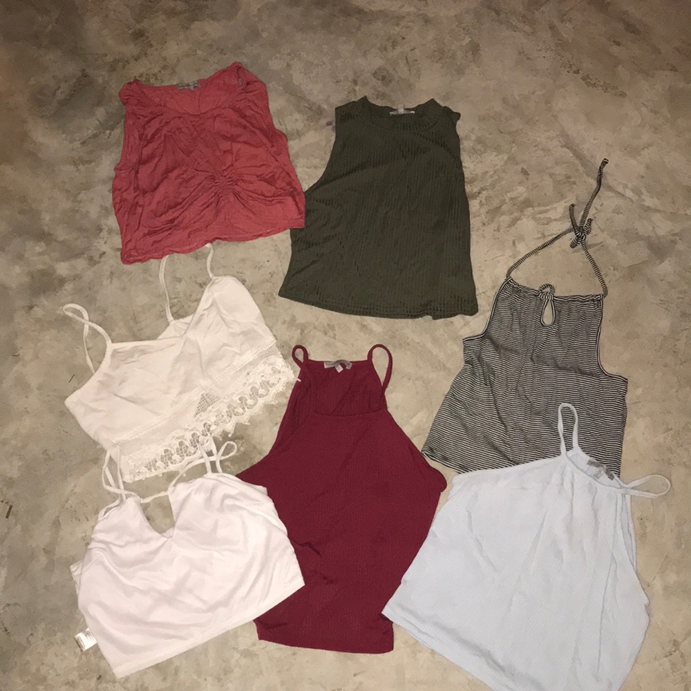 Assorted crop tops